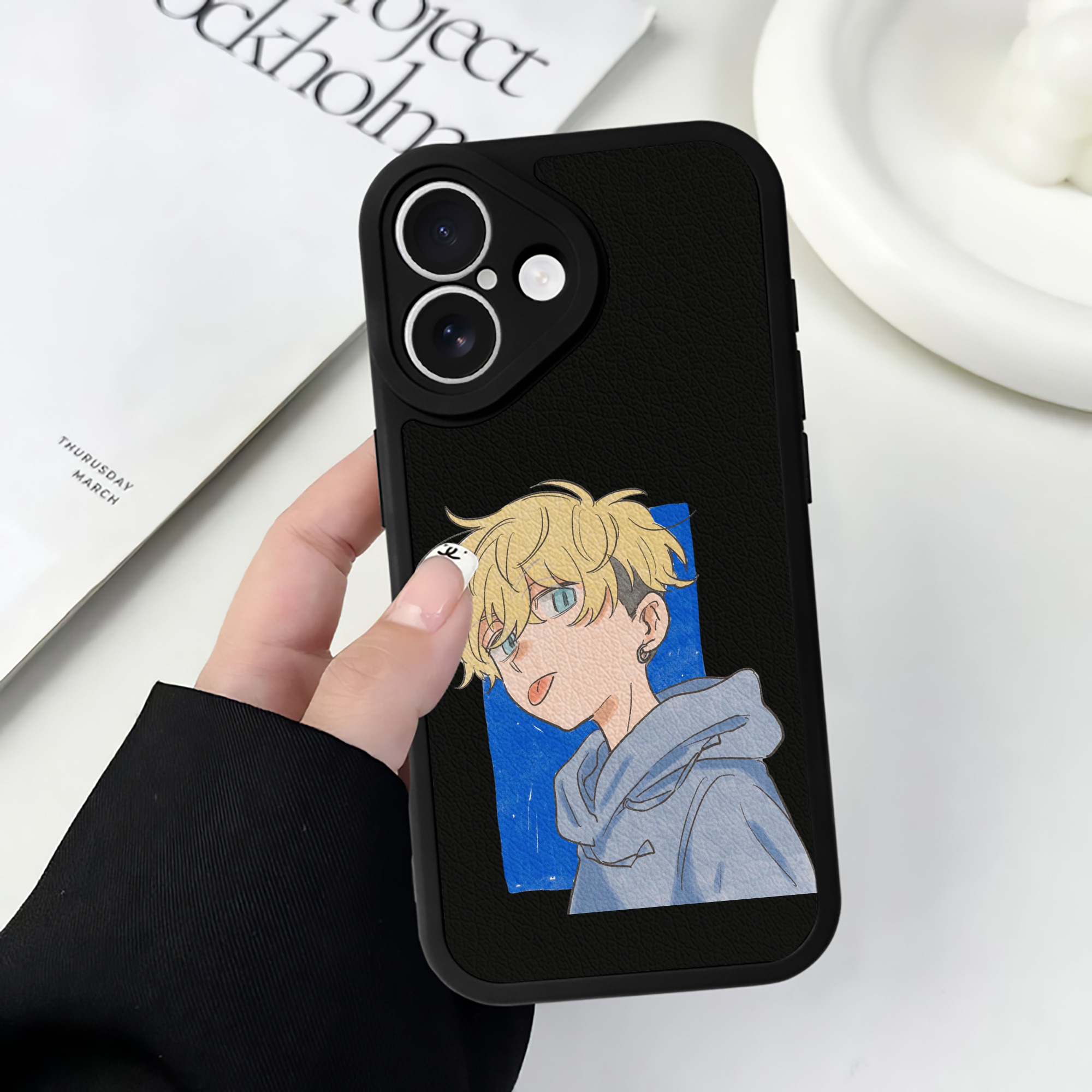 （画像用） 東京リベンジャーズ Tokyo Revengers 【iPhone 16シリーズ対応】シリコンスマホケース（レザー調） 材質：シリコン